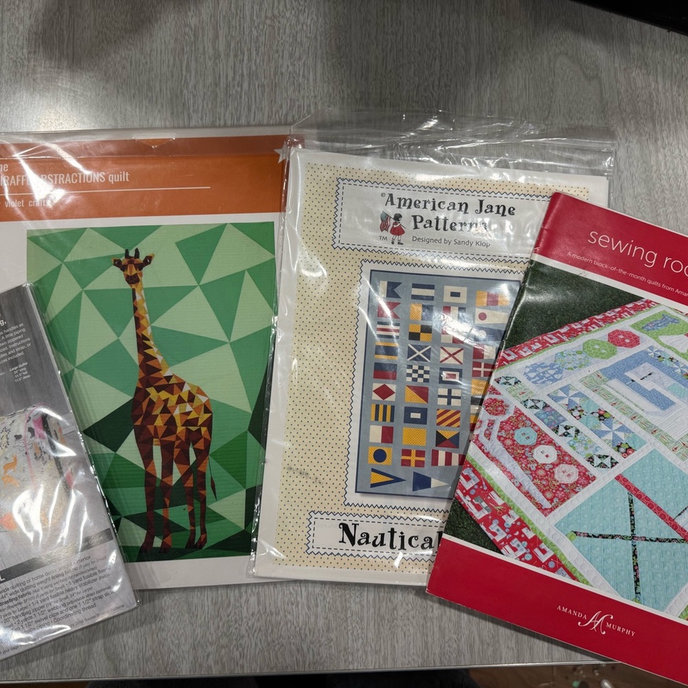 Lot of new quilt and sewing patterns